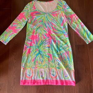 Lilly Pulitzer Vibrant Tropical Print Dress